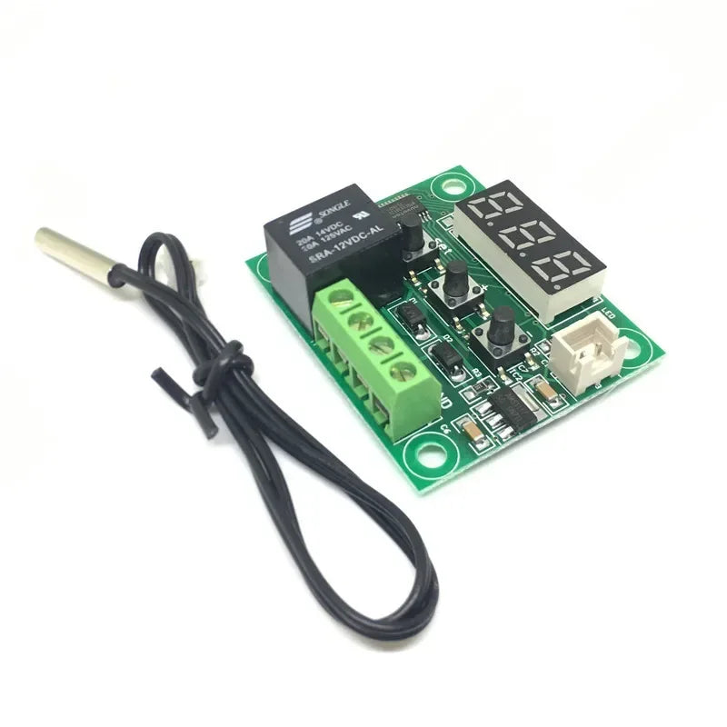 5pcs W1209 -50-110C DC 12V Digital Temperature Controllear Thermostat Temperature Control Thermostat Switch Plate W1209 Case Qme