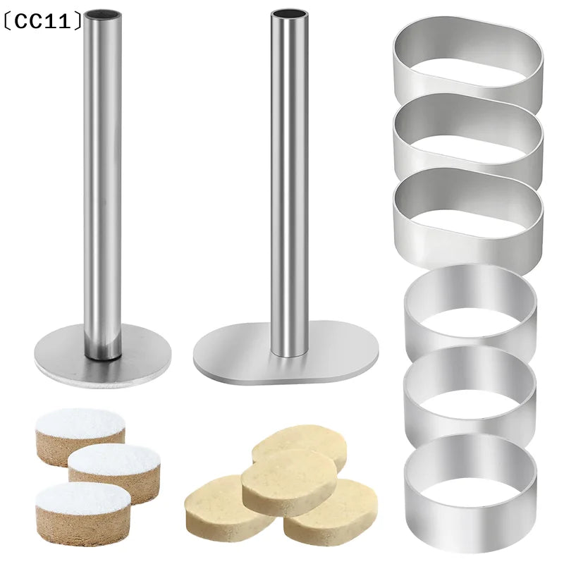 Stainless Steel Pulburon Molder Pusher Cake Decorating Tools Mousse Qme