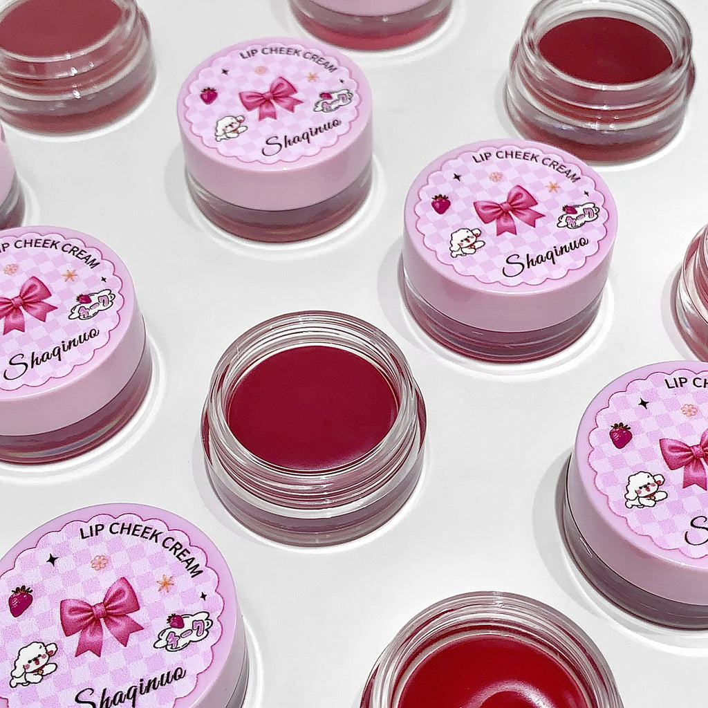 Lip Cheek Dual-purpose Mud Lipstick SHAQINUO Natural Smooth Qme