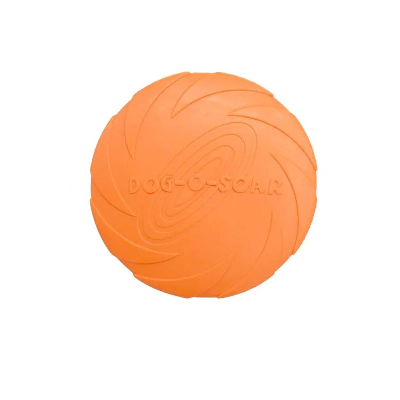 Pack dog frisbee, durable pet interactive toy rubber, suitable for outdoor training of medium-sized and large dogs Qme Orange