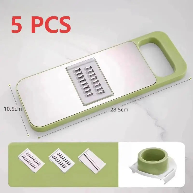 Blade Multi-functional Vegetable Slicer Slide-on Hand Guard Potato Qme A