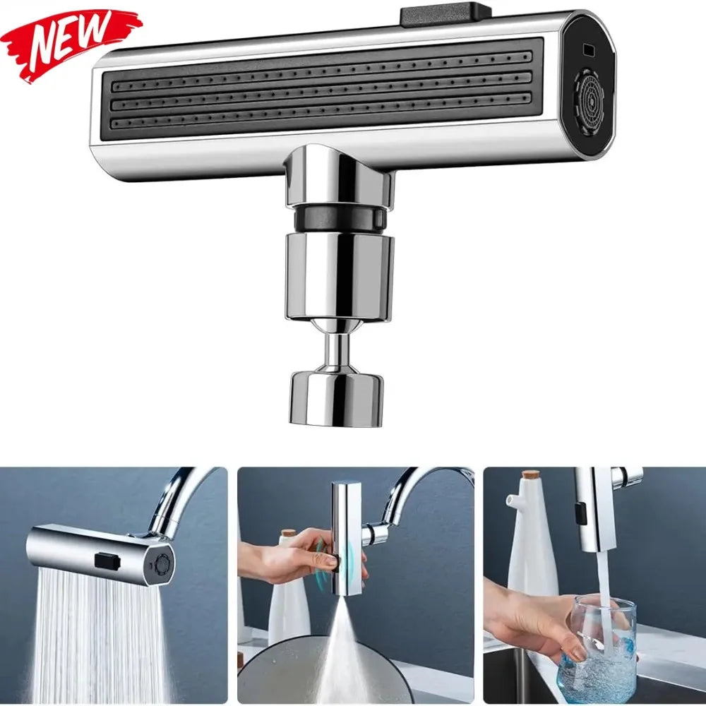 New Kitchen Faucet Waterfall Stream Sprayer Head Sprayer Filter Diffuser Water Saving Nozzle Faucet Connector Tap Accessorie Qme