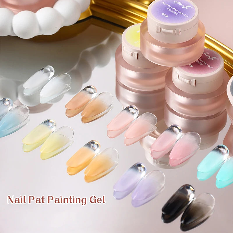 3D Cushion Nail Art Gel UV Gradient Blush DIY Charm Tools Qme