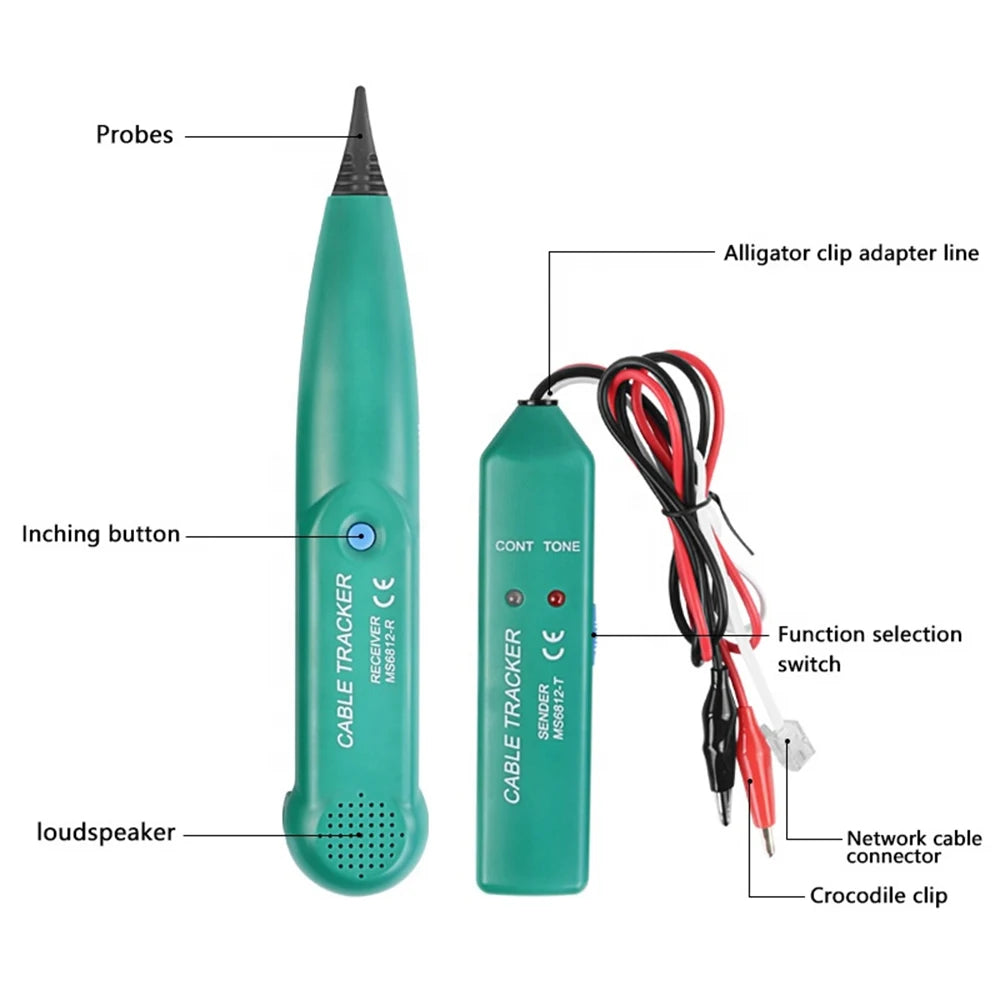 MS6812 Cable Tracker Tester Professional Line LAN Detector UTP STP Qme