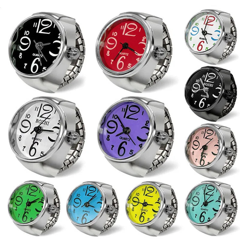 Personalized men's and women's finger watches hot selling couple ring watches Korean version fashion Qme