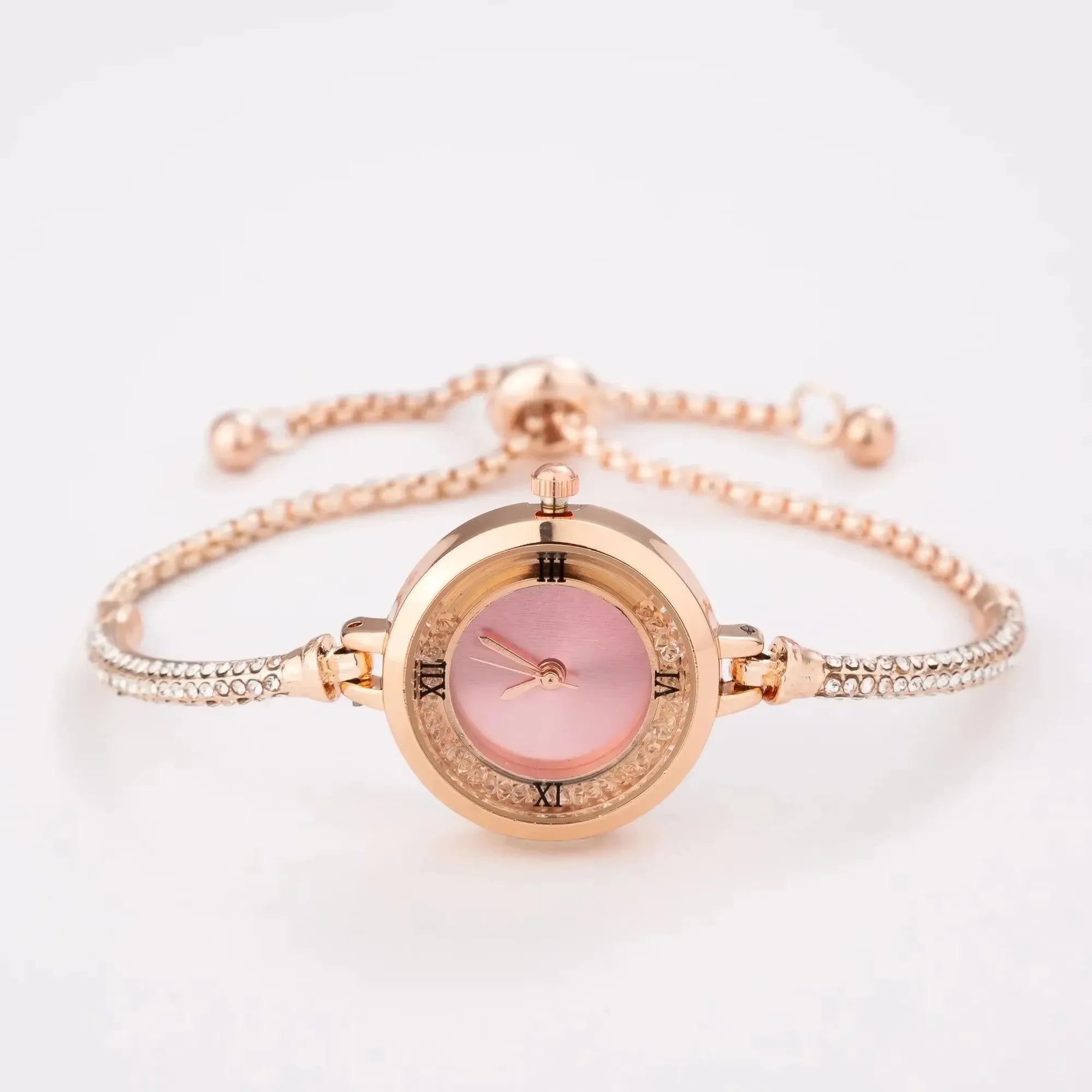Fashion Female Wrist Watch Gold Bracelet Small Dial Elegant New Watch Beautiful Female Steel Bracelet Quartz Wrist Watch Qme 2