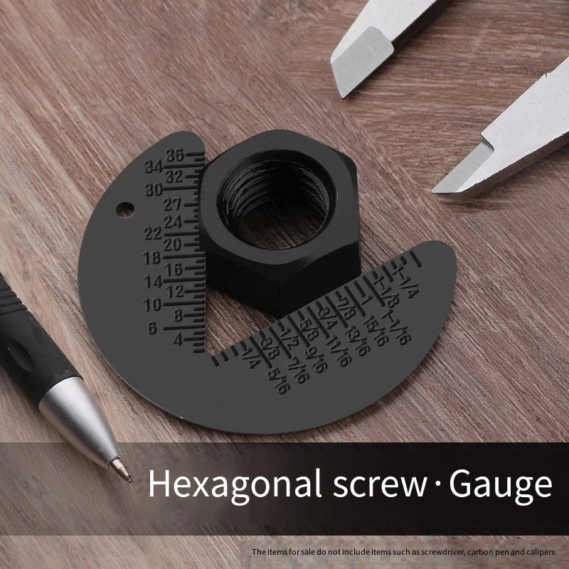Bolt Nut Screw Gauge Inspection Standard Metric Engineering Ruler Qme