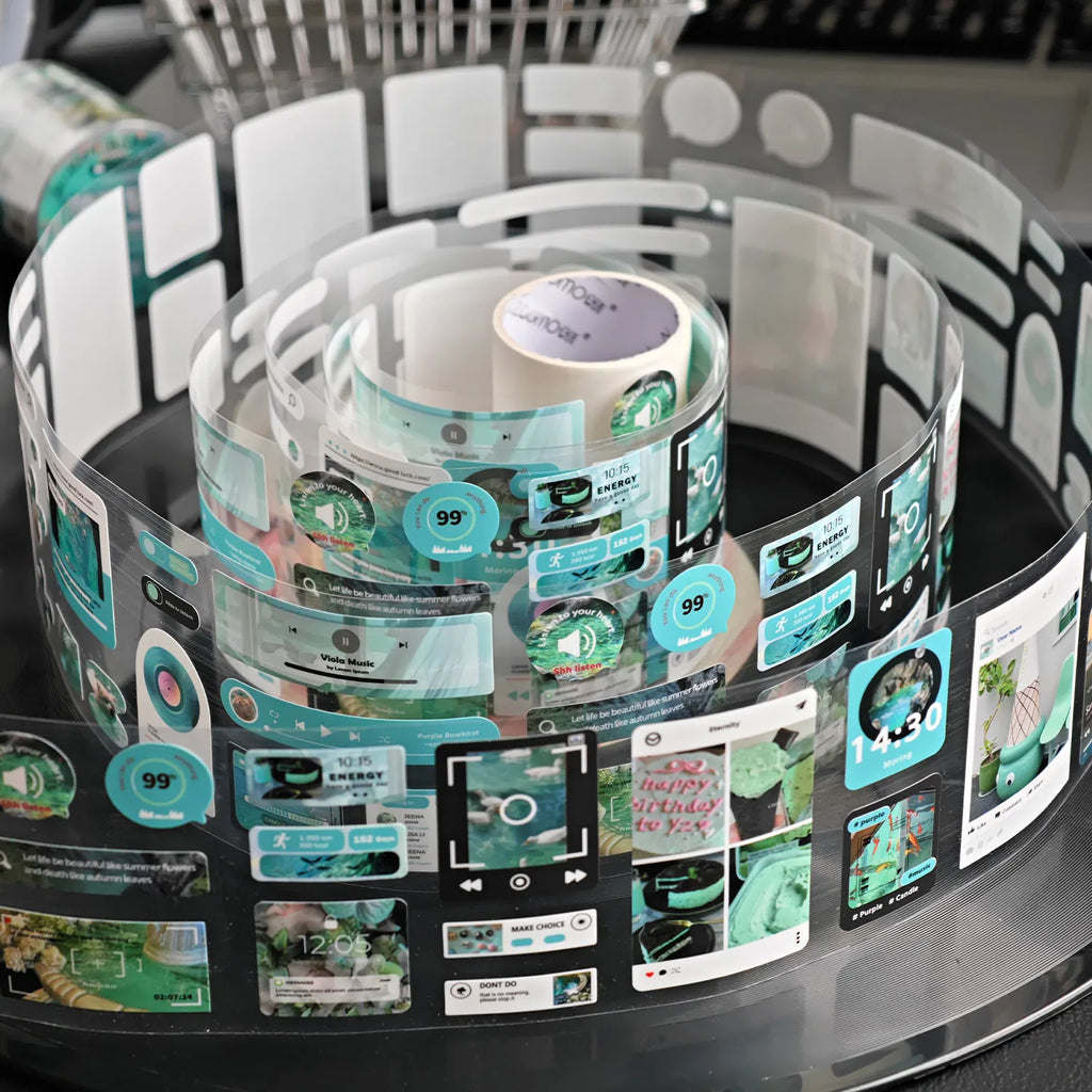 6x200cm Movie Film Theme Landscape Washi Tape DIY Scrapbooking Collage Junk Journal Sticker Hand Account Label Masking Tape Qme