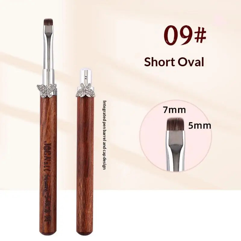 Nail Art Brushes Professional Tech Detachable Rod Zircon Butterfly Qme 9