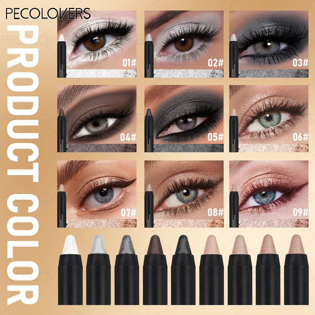 Double Head Eye Shadow Stick Highlight Brightening Fine Flash Qme