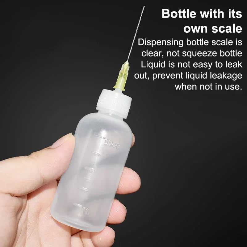 Plastic Liquid Alcohol Bottle Dispenser Rosin Solder Flux Paste Phone Qme