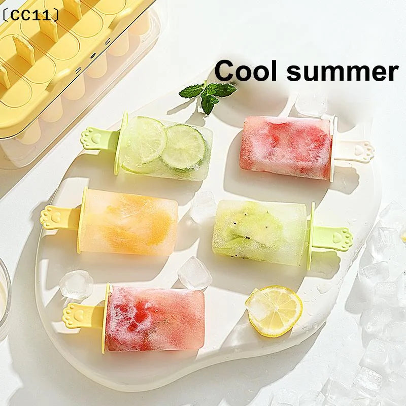 Six-cavity Ice Cream Mold Home Use Homemade Popsicles Children's Qme