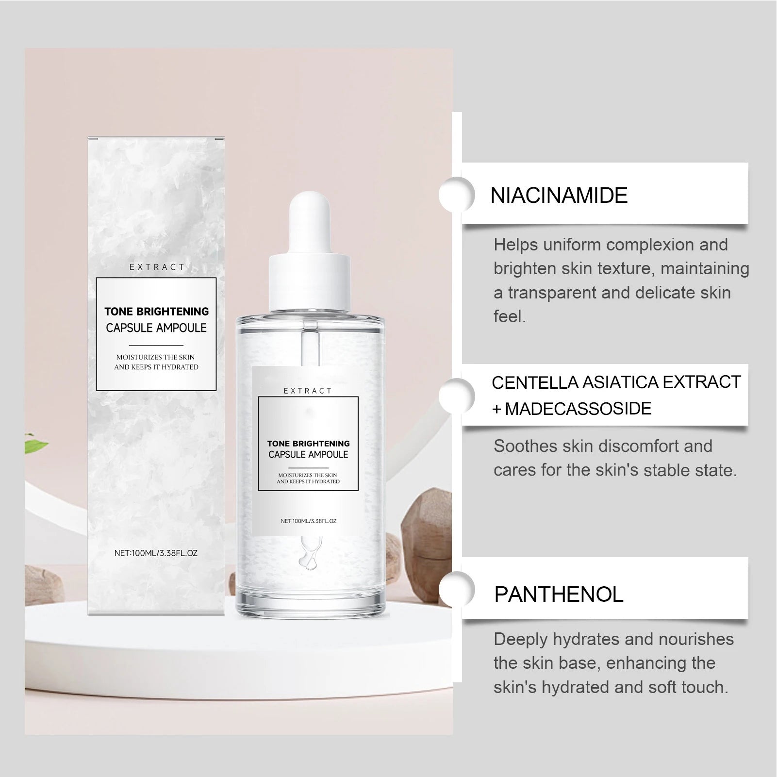 Centella Toner Asiatica Soothing Face Anti-aging Pore Control Qme