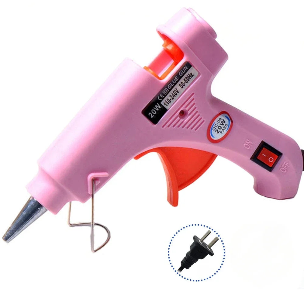 DIY Melt Glue Sealing Wax Stick Gun Custom Stamp Wedding Party Invitation Fashion Gift Decoration Sealing Wax Seals Seal Arts Qme pink glue gun