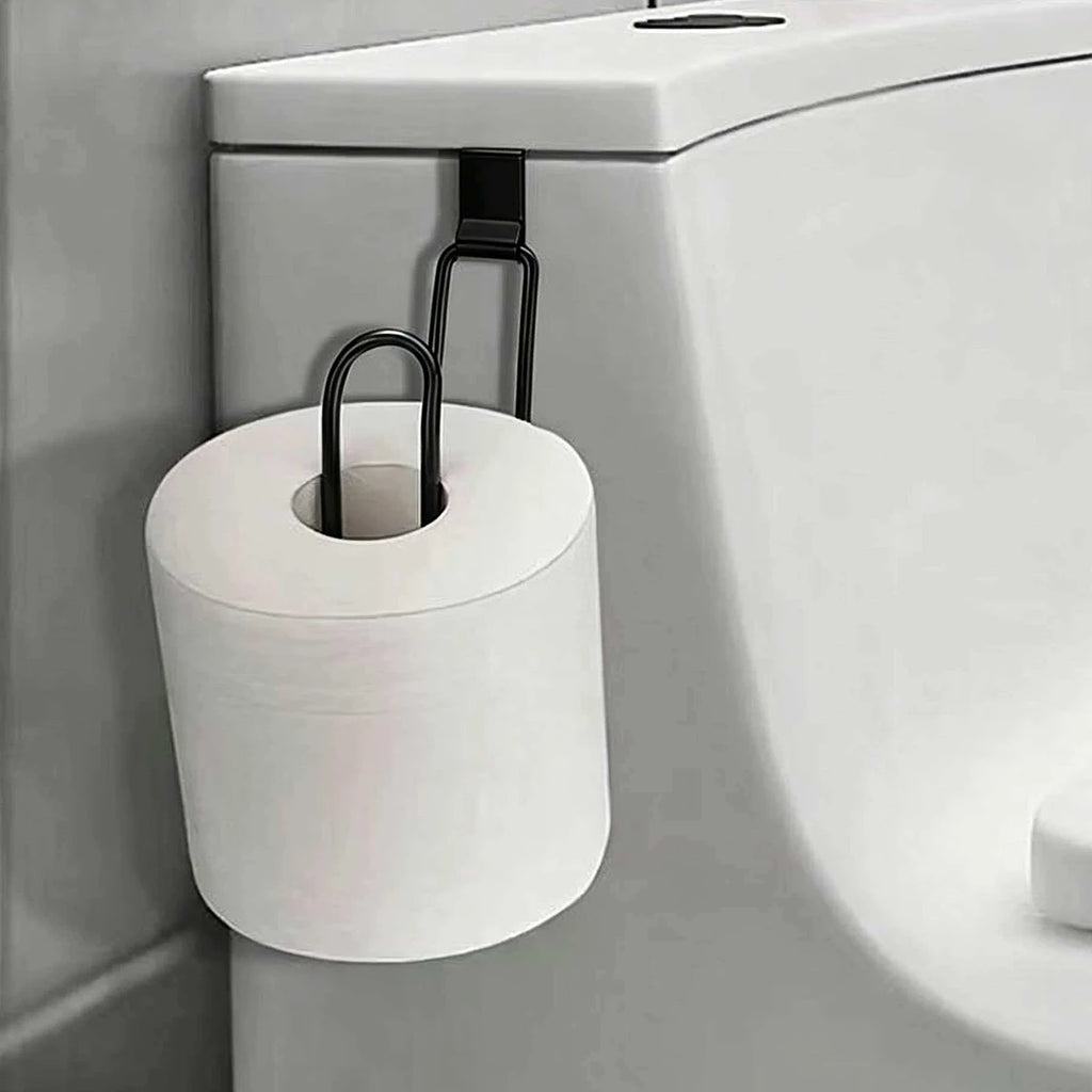 Iron Toilet Paper Holder Roll Bathroom Wall Mounted Tissue Qme