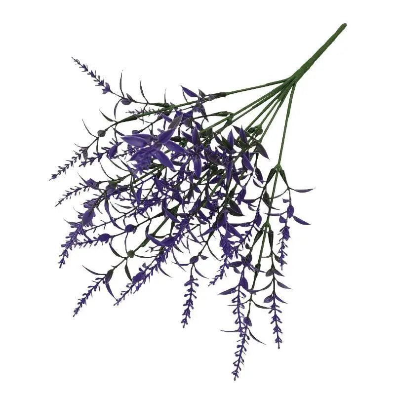 1Pcs Bridal Bouquet Household Products 34cm Artificial Flower Plastic Lavender Fake Plant Wedding Home Garden Decoration Qme A4