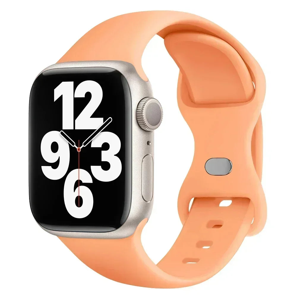 Silicone Band Apple Watch 10 9 8 7 6 5 4 3 SE Strap IWatch Ultra 2