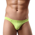Fashion Basic G-String Ultrathin Backless Jockstrap String Tangas Hombre Male Solid Casual Soft and Comfy Underwear Panties Qme Green L