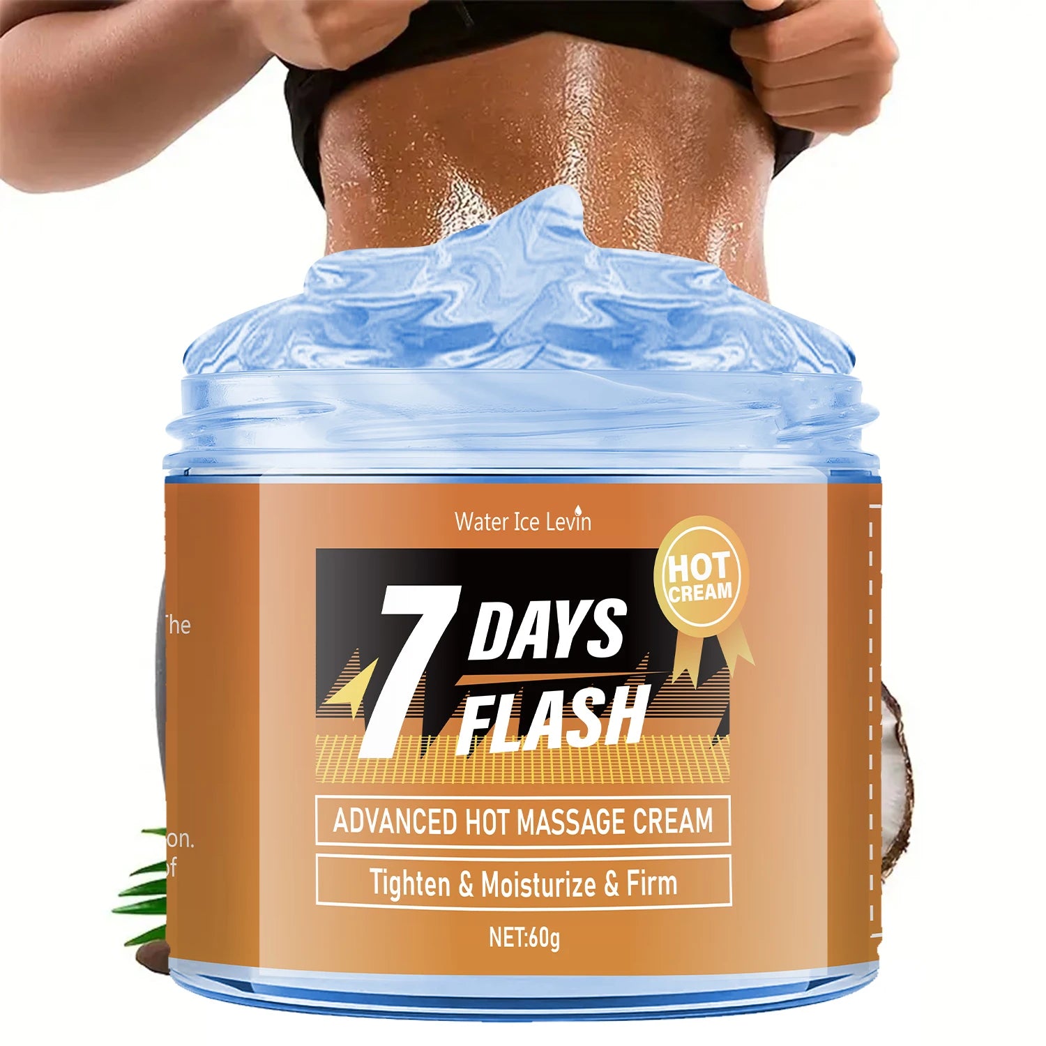 Full Body Fitness Massage Cream, Hot Compress to Tighten Abdominal Muscles Qme