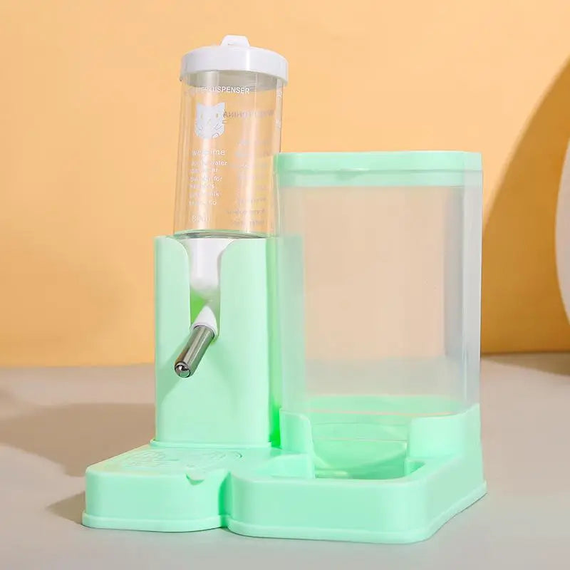 Hamster Waterer And Feeder 2In1 Hamster Water Bottle Large Capacity Leakproof Automatic Feeder Food Water Dispenser Supplies Qme A3