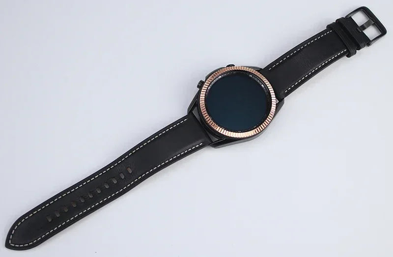 Metal Bezel for Samsung Galaxy Watch7 6 5 4 Classic 43mm 47mm 42mm 46mm 40mm 44mm Cover Ring Bumper Adhesive Case Watch3 41/45mm Qme
