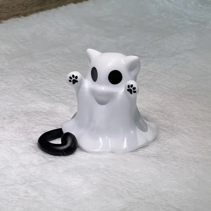Cute Ghost Statue Ghosts Small Scary Figurines Halloween Home Qme