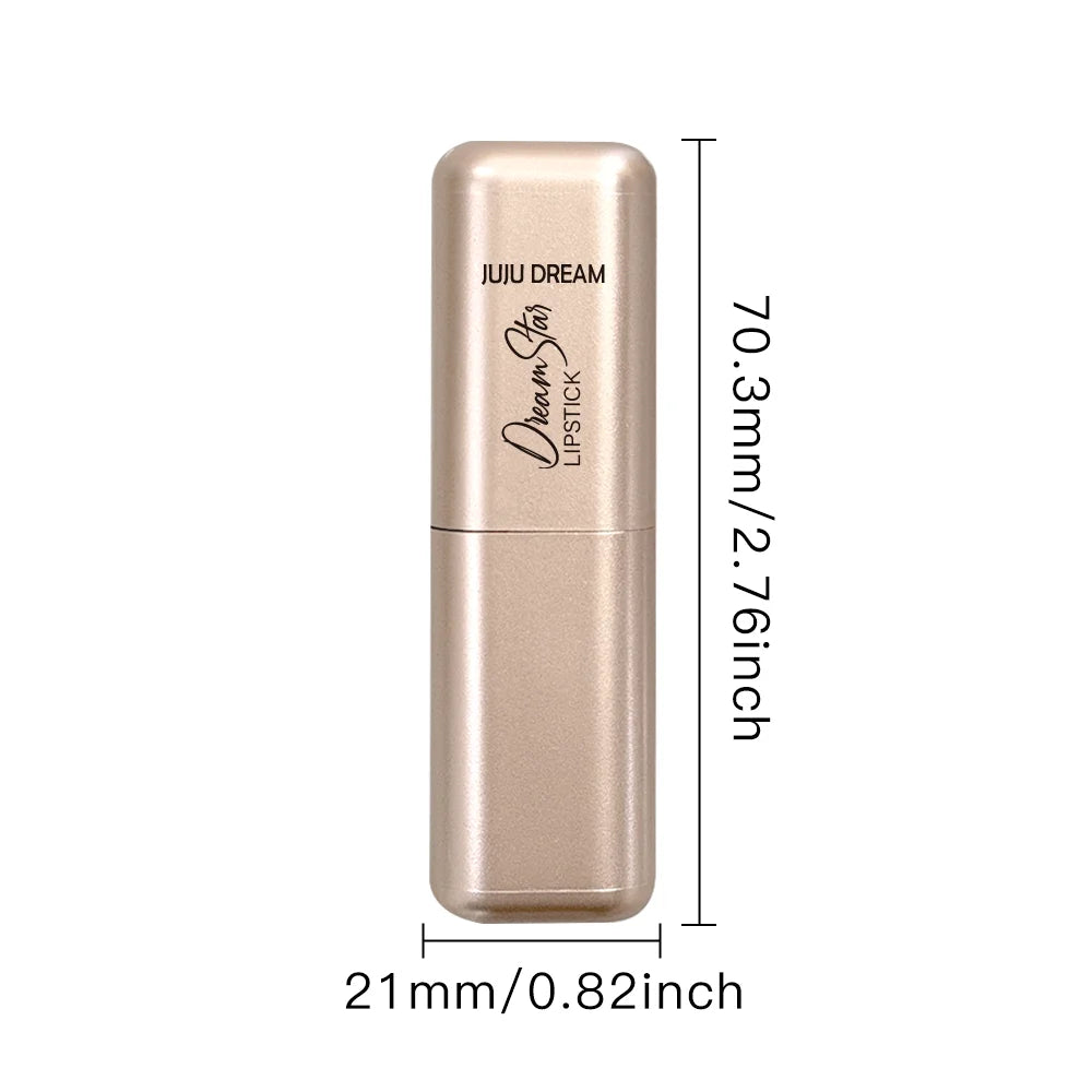 Glitter Pink Lipstick Pearlescent Shimmer Glow Rich Payoff Waterproof Qme
