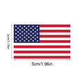 US Flag Decals For Vehicles 1.2x2inch Patriotic Car Decals 250 Per Roll Automotive Bumper Adhesive Badges For Independence Day Qme 1 roll