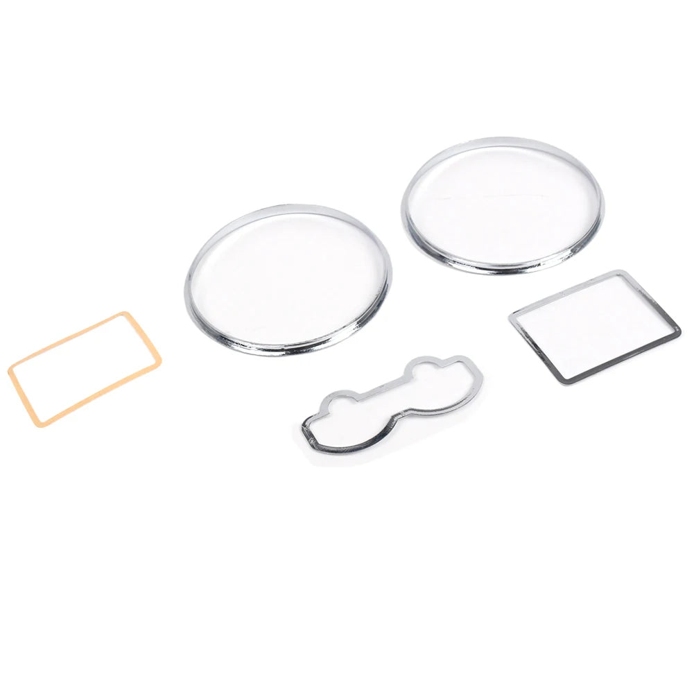 Chrome Gauge Cluster Bezel Silver Chrome Speedometer Dash Rings Bezel Trim for VW Golf MKIV 97-03 Jetta Bora MKIV 99-05 Qme