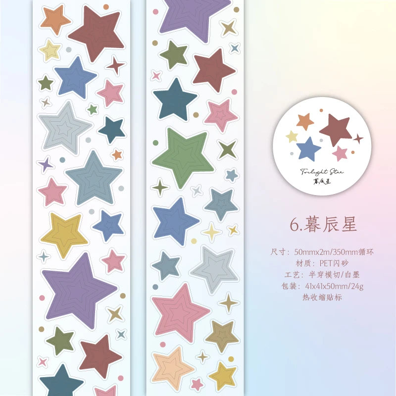 50mm*2m Cute Watercolor dots Series Washi Tape Kawaii Decorative Adhesive Scrapbook stickers Hand Made Masking Tape Stationery Qme F Hot selling item