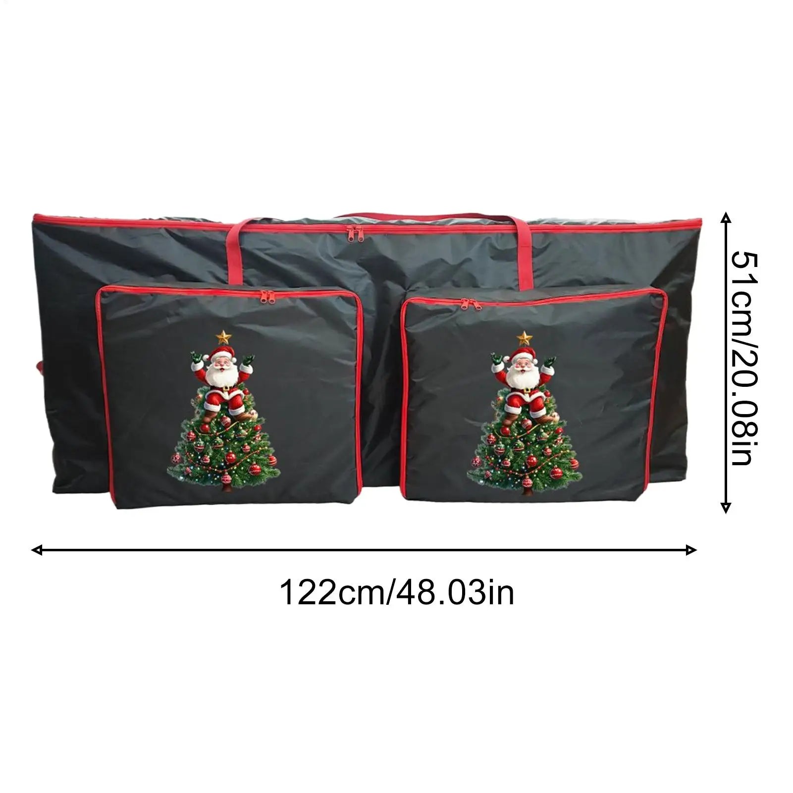 Christmas Tree Storage Box Zippered Extra Large Container Reinforced Qme