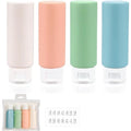 Leakproof Travel Bottles Refillable TSA Approved Shampoo Lotion Gel Qme 4Pcs