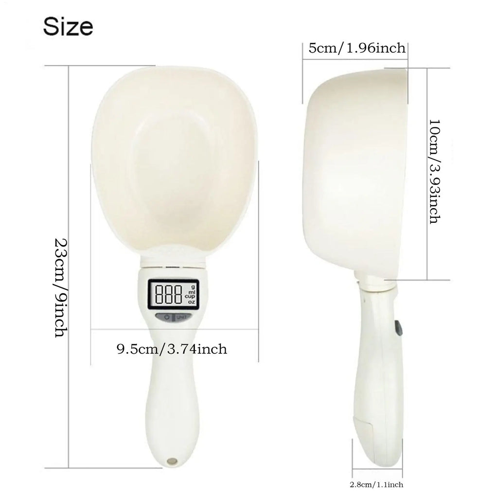 Digital Measuring Spoon 800g/0.1g High Precision Scale Scoop for Weighing with Led Display Detachable Handle Cup Weighing Tool Qme