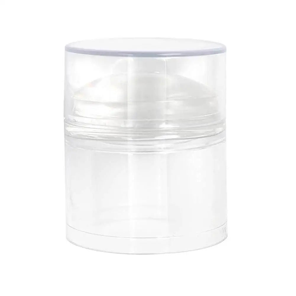 Nail Stamper French Art Clear Silicone Stamping Scraper Round Qme Round shape
