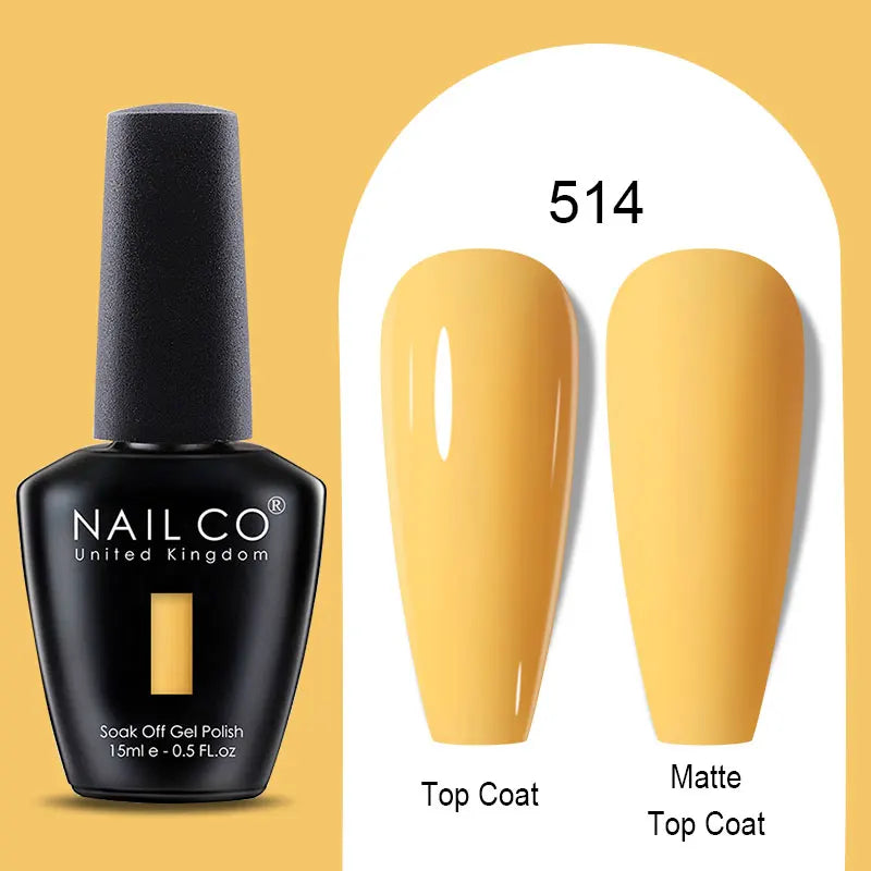 NAILCO Winter Red Gel Nail Polish Semi Permanent Soak Off Varnishes