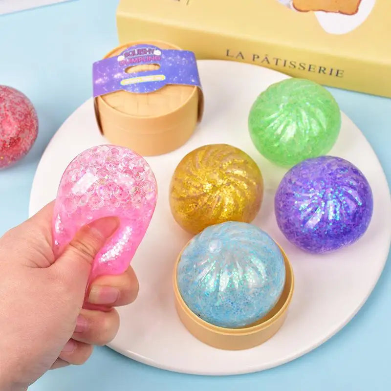 Creative Dumpling Simulation Stress Ball Soft Pressure Toy Realistic Qme