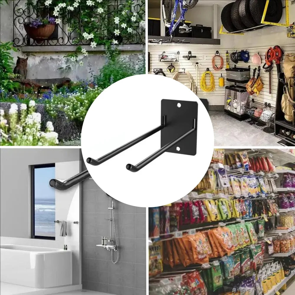 Heavy Duty Self-adhesive Hook Wall-mounted Storage Hook Warehouse Storage Organize Rack Gardening Accessories Qme