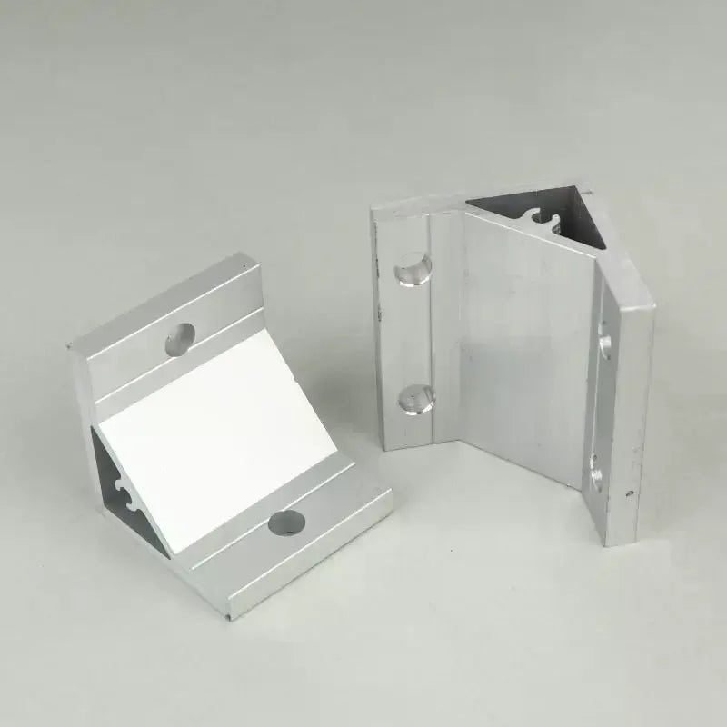 Cast Aluminum 90 Degree Angle Bracket for 20/30/40/45 Series Aluminum Profile Single-slot Connection Joint Industrial Fastener Qme