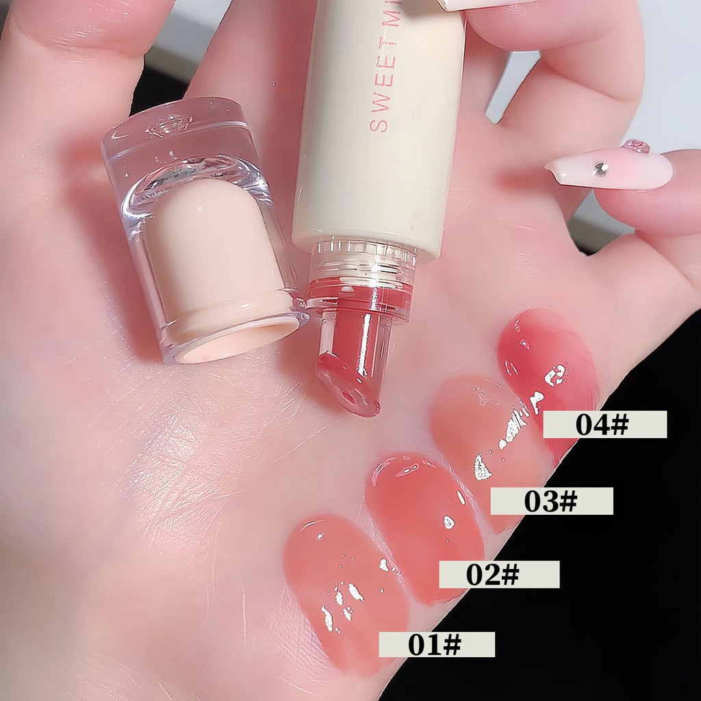 SWEET MINT Lip Jelly Glaze Moisturizing Brightening Mirror Qme