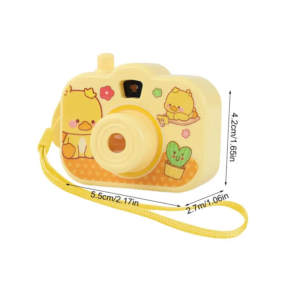 Kids Projector Camera Animal Image Small Projector Educational Learning Projector Toys Portable Projector for Learning Qme Yellow