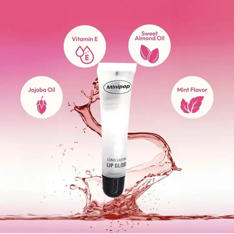 Lip Gloss Moisturizer Plumper Long Lasting Sexy Lips Pump Transparent Waterproof Volume Lip Clear Lipgloss Base Clear Lip Gloss Qme