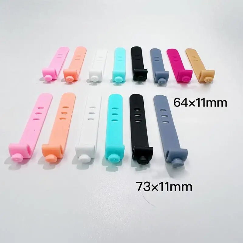 Silicone Cable Organizer Adjustable Wire Binding Bobbin Winders Data Qme