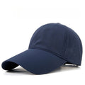 Quick Dry Fishing Hat Ventilated Mesh Long Brim Baseball Cap Outdoor Qme Blue XXL
