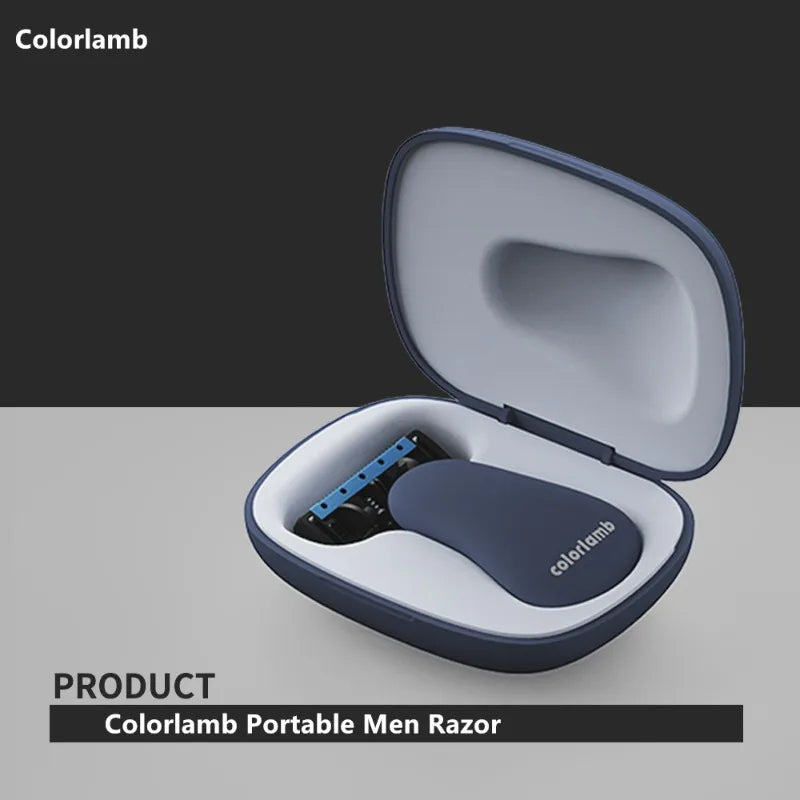 Portable Travel Razor Men 5 Blade Mini Shaver Lightweight Compact Qme
