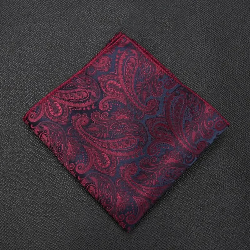 Men Pocket Square Suits Hanky Plaid Handkerchiefs Casual Suit