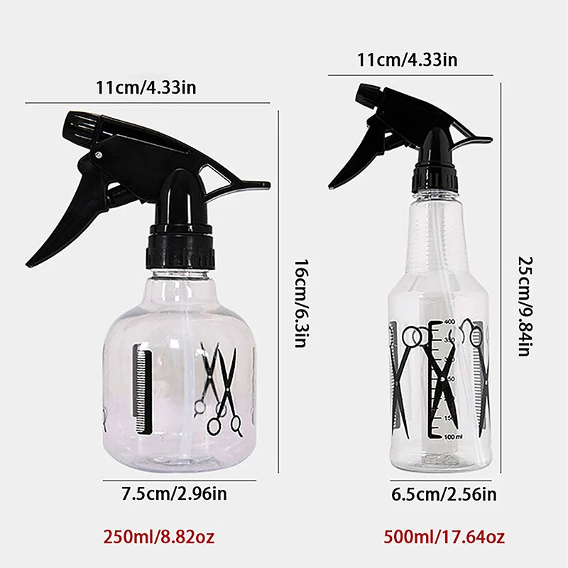 DIY Barber Plastic Water Spray Bottles Hair Styling Tool Empty Qme