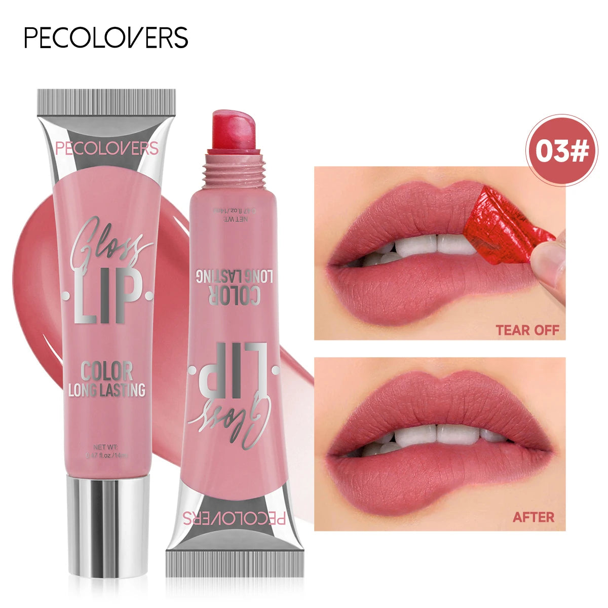 Waterproof Long-lasting Peel Off Lip Gloss Tattoo Matte Natural Look Qme 04