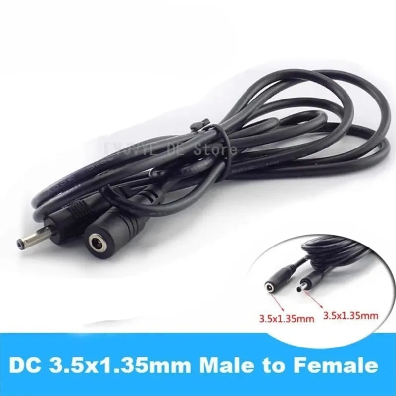 5pcs DC12V 2A Power Extension Cable 5.5x2.1mm for Projector Camera Router 0.5mm² Long Cord Qme 10m