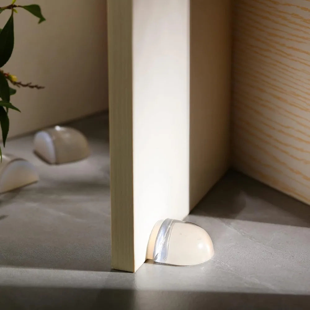 1/2/6PCS Transparent Door Stopper Self-adhesive Anti-collision Silent Door Stopper To Protect Walls Furniture Home Improvement Qme