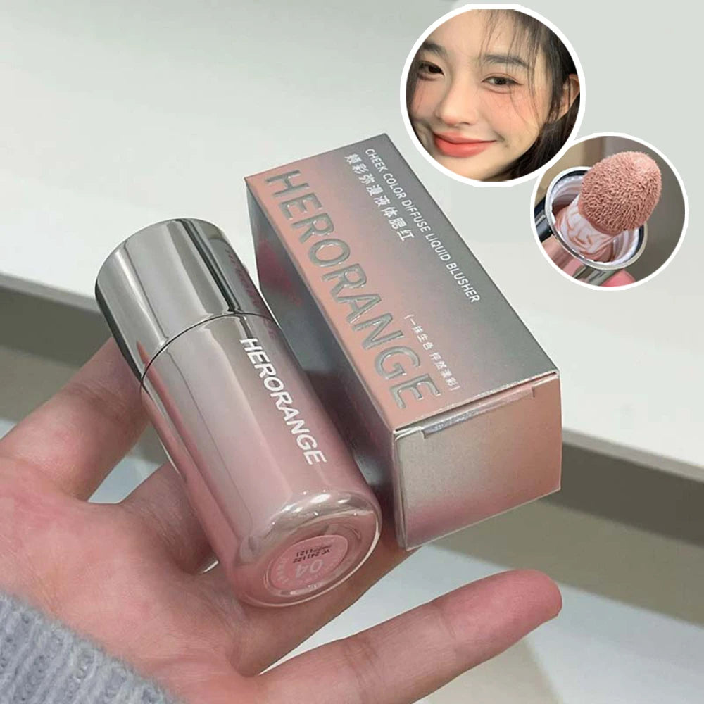 HERORANGE Liquid Blush Natural Complexion-enhancing Low-saturation Matte Multi-purpose Blush Liquid Qme